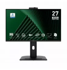 Монитор 27" MSI PRO MP275QPDG IPS 2560x1440, 100 Гц, 4 мс, 16:9, 250 кд/м², 2xHDMI, 1xDP, 1xUSB-C, 4xUSB-A 3.2 Gen1, 2x2 Вт, черный