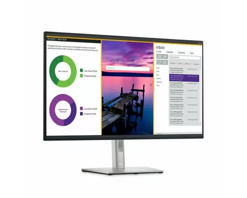 Монитор 31.5" Dell P3223QE IPS 3840x2160, 60 Гц, 5 мс, 16:9, 350 кд/м², HDMI 2.0, DP 1.4, USB-C, USB Hub (4x USB 3.0), Ethernet, HDR10, черный и серебристый