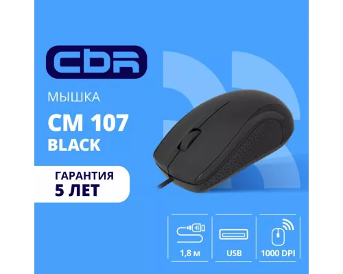 Мышь CBR CM 107 черный