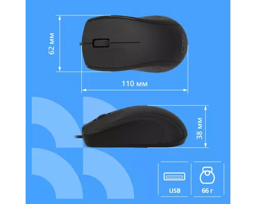 Мышь CBR CM 107 черный