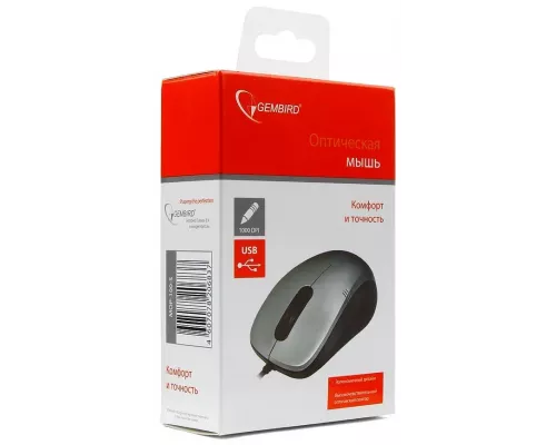 Мышь Gembird MOP-100-S серый