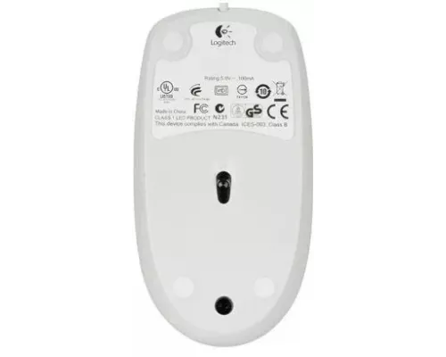 Мышь Logitech B100 белый