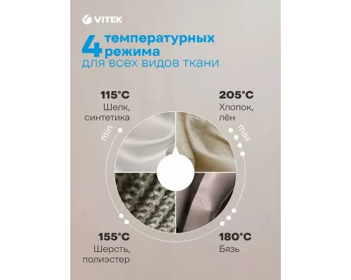 Парогенератор Vitek VT-2432 белый/бордовый