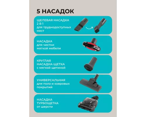 Пылесос Galaxy Line GL 6224 серый/голубой