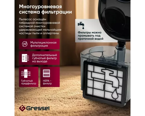 Пылесос Gressel GVC-6202