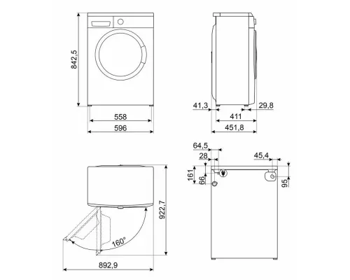 Стиральная машина SMEG WM3T60CRU