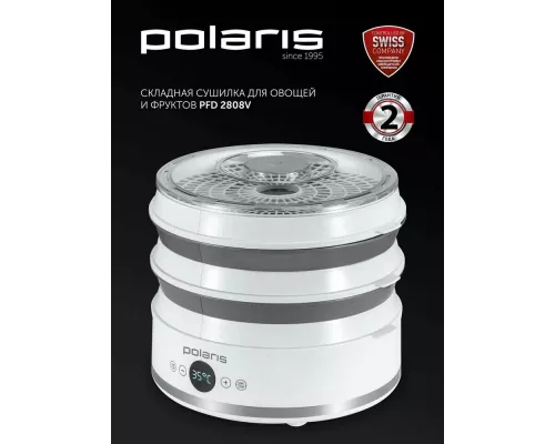Сушилка для овощей и фруктов POLARIS PFD 2808V белый