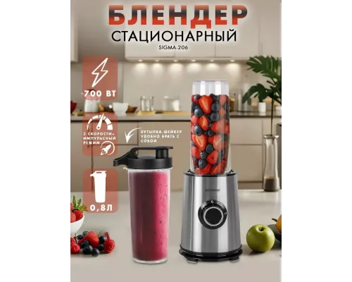 Блендер ENDEVER Sigma-206 стальной/черный