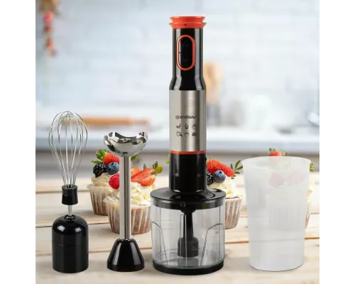 Блендер Endever Sigma-85 стальной/черный/красный