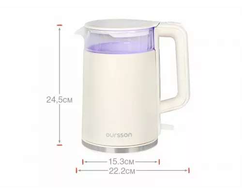 Чайник Oursson KE1732W/IV слоновая кость