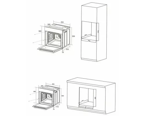 Духовой шкаф Candy COXP06NBB
