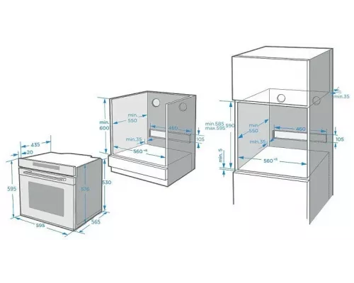 Духовой шкаф KORTING OKB 1360 CSGW MW