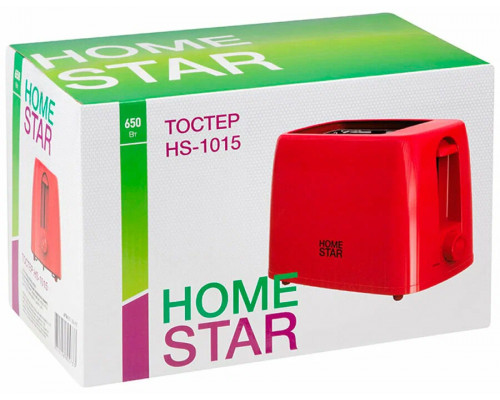 Тостер Homestar HS-1015 красный