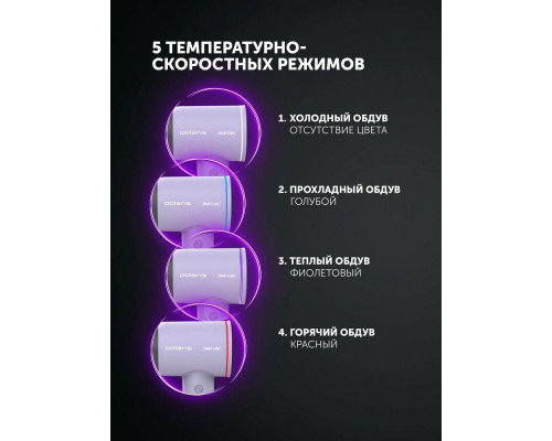 Фен POLARIS PHD 1120 сиреневый
