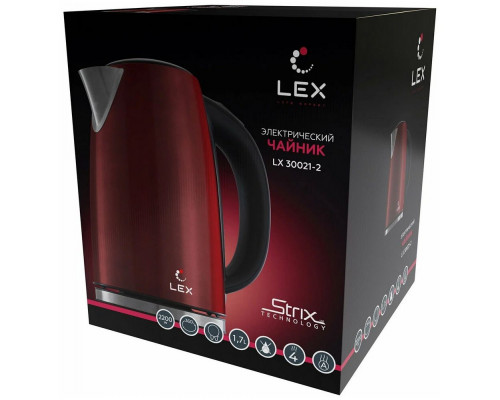Чайник LEX LX 30021-2 красный