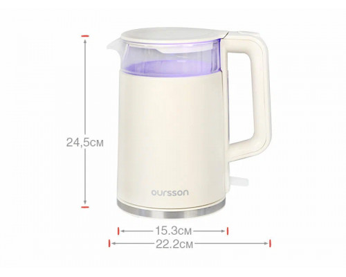 Чайник Oursson KE1732W/IV слоновая кость