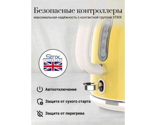 Чайник TESLER KT-1760 YELLOW