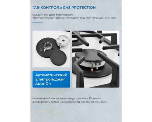 Варочная поверхность ZUGEL ZGH291W белая