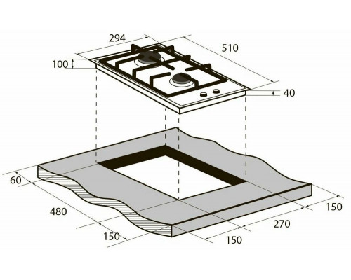 Варочная поверхность ZUGEL ZGH291W белая