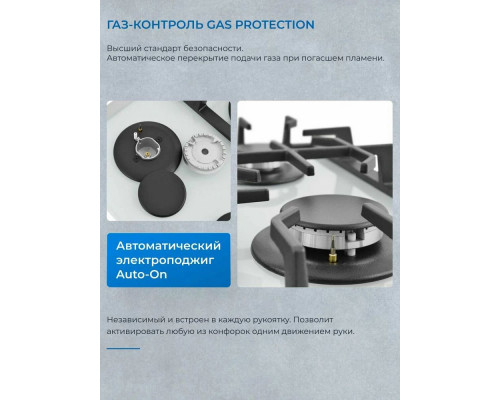 Варочная поверхность ZUGEL ZGH451W белая