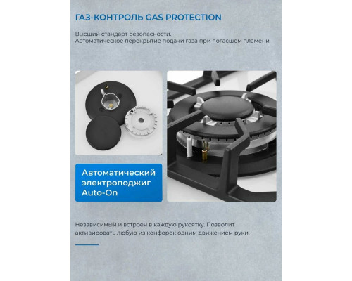 Варочная поверхность ZUGEL ZGH601W белая