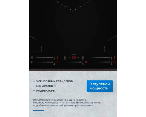 Варочная поверхность ZUGEL ZIH617B черная