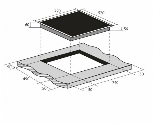 Варочная поверхность ZUGEL ZIH617B черная