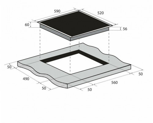 Варочная поверхность ZUGEL ZIH618B черная
