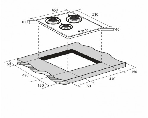 Варочная поверхность ZUGEL ZGH452B черная