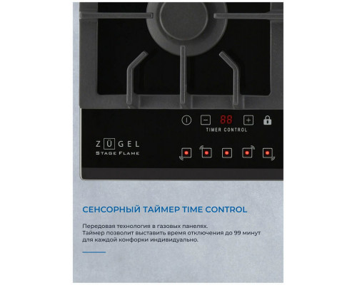Варочная поверхность ZUGEL ZGH602X черная