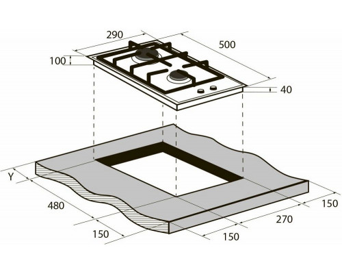 Варочная поверхность Zugel ZGH290B черная