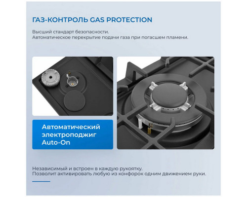 Варочная поверхность Zugel ZGH450B черная