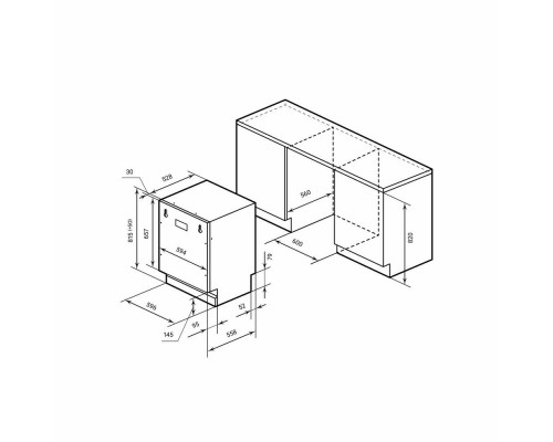 Встраиваемая посудомоечная машина LEX PM 6053N