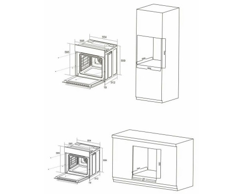 Духовой шкаф Candy COXP06NBB