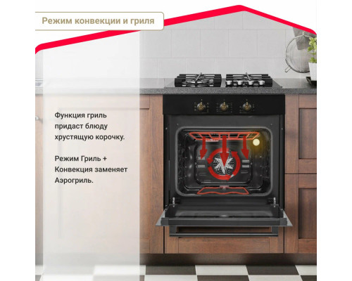 Духовой шкаф Simfer B6EL18017 чёрный