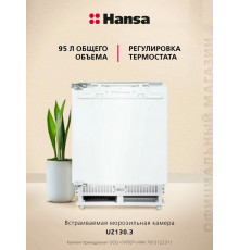 Встраиваемый морозильник Hansa UZ130.3