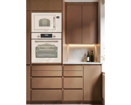 Встраиваемая микроволновая печь Meferi MMO6025BG RETRO