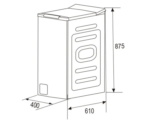Вертикальная стиральная машина ZUGEL ZWT712