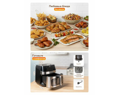 Аэрогриль GARLYN AG-1000 черный