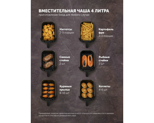 Аэрогриль POLARIS PAF 4001 WIFI IQ Home серебряный