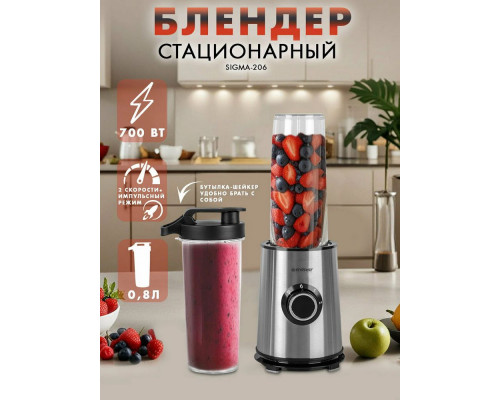 Блендер ENDEVER Sigma-206 стальной/черный