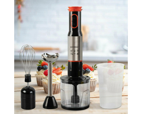 Блендер Endever Sigma-85 стальной/черный/красный