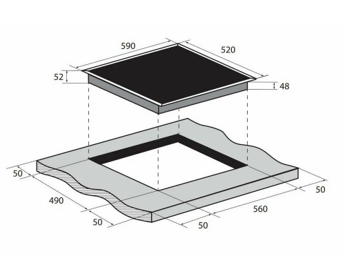 Варочная поверхность ZUGEL ZEH603FB черная