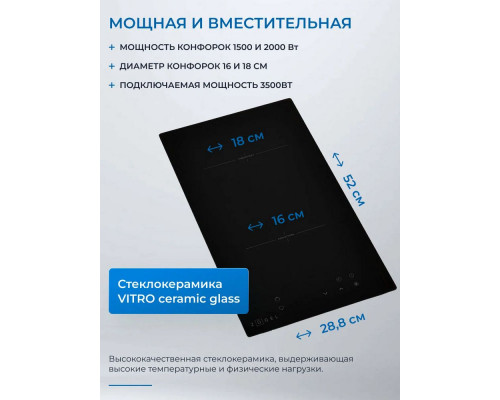 Варочная поверхность ZUGEL ZIH293B черная