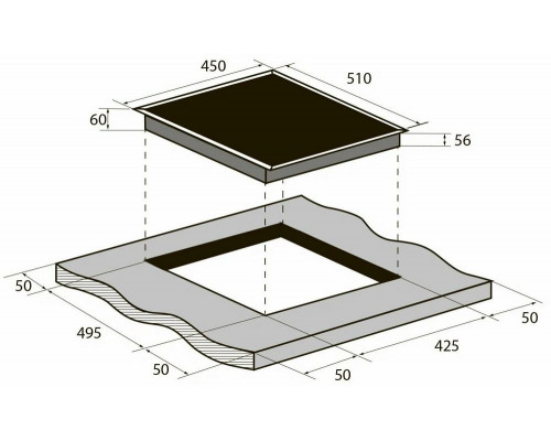 Варочная поверхность ZUGEL ZIH453B черная