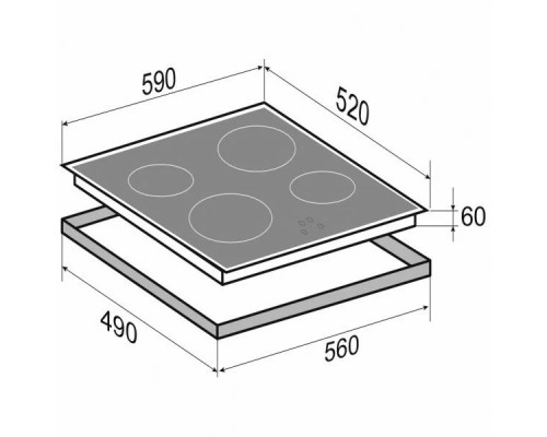 Варочная поверхность Zigmund & Shtain CIS 219.60 DX