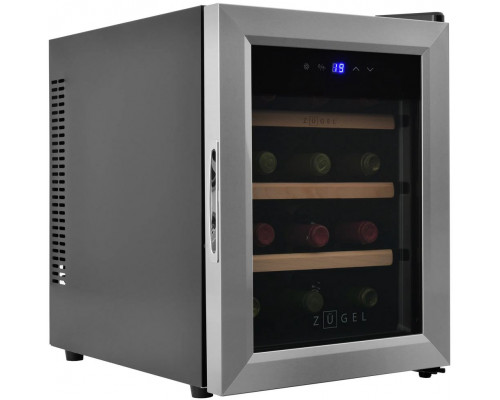 Винный шкаф ZÜGEL ZTWF121B черный