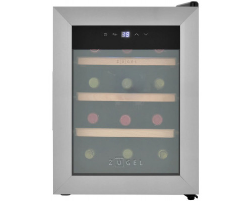 Винный шкаф ZÜGEL ZTWF121B черный