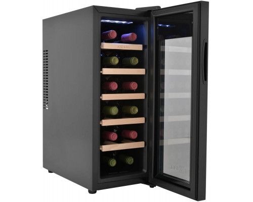 Винный шкаф ZÜGEL ZTWF122B черный