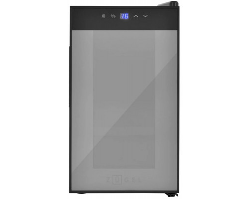 Винный шкаф ZÜGEL ZTWF82B черный